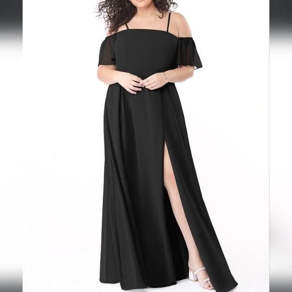 NWT Azazie Sue Gold Size A14 - Picture 6 of 6